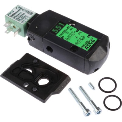 EMERSON ? ASCO EMERSON ASCO Pneumatic Solenoid Valve Pilot/Spring ISO 228-1 551 Series 230V AC SCG551A001MS.230/50-60