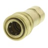 Parker Brass Hydraulic Quick Connect Coupling Female G 1/8 in Zinc Plated, Chromated, 210 bar BH1-60-BSPP