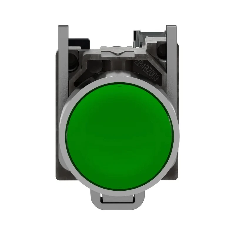 Schneider Electric Harmony XB4 Series Push Button Switch Panel Mount 22 mm Cutout SPST Green LED IP66 IP67 IP69K XB4BA31