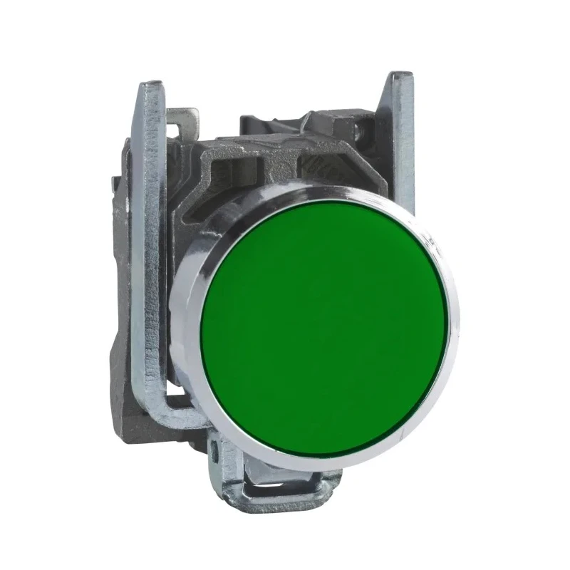 Schneider Electric Harmony XB4 Series Push Button Switch Panel Mount 22 mm Cutout SPST Green LED IP66 IP67 IP69K XB4BA31