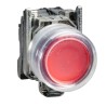 Schneider Electric Harmony XB4 Series Push Button Switch, Spring Return, Panel Mount, 22 mm Cutout, SPST, Red LED XB4BP42
