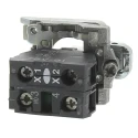 Schneider Electric Harmony Series Contact & Light Block, 24V AC/DC, White LED, SPST, Screw Terminal, 10A Current ZB4BW0B11