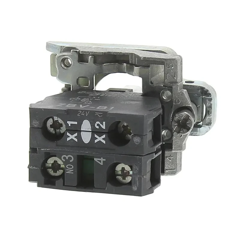 Schneider Electric Harmony Series Contact & Light Block, 24V AC/DC, White LED, SPST, Screw Terminal, 10A Current ZB4BW0B11