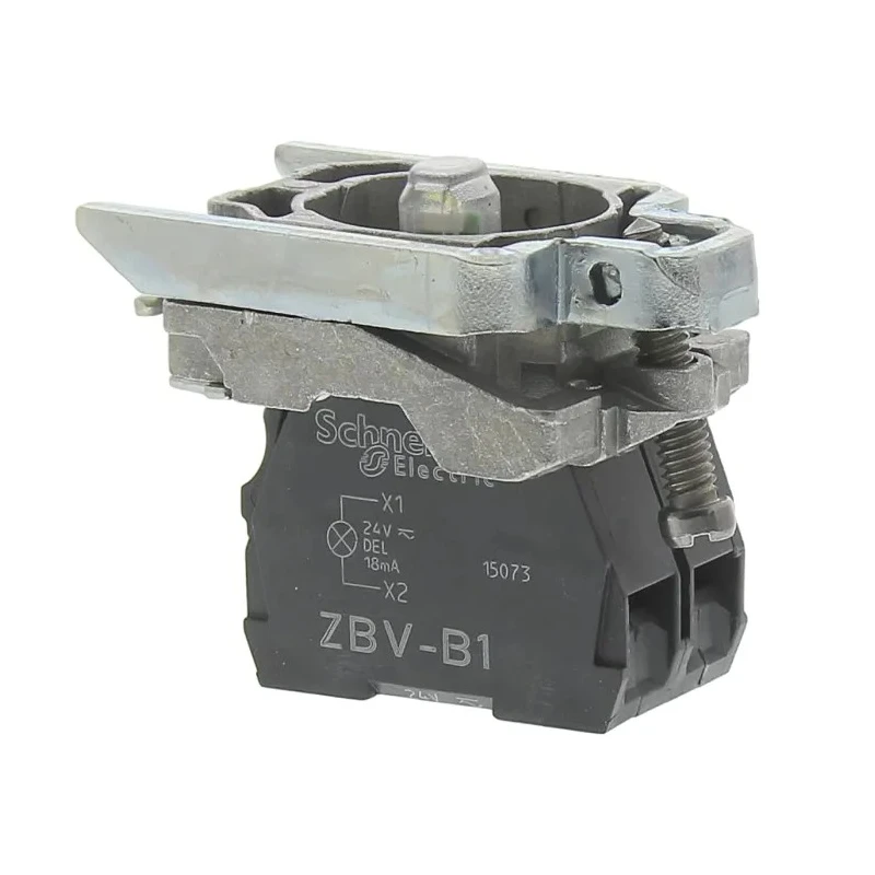 Schneider Electric Harmony Series Contact & Light Block, 24V AC/DC, White LED, SPST, Screw Terminal, 10A Current ZB4BW0B11