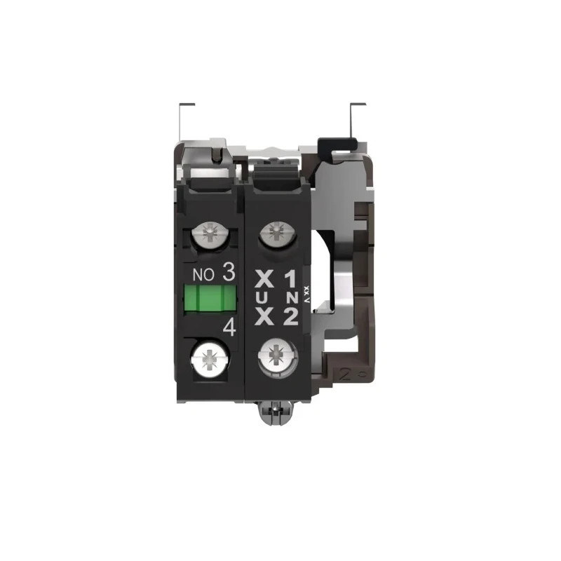Schneider Electric Harmony Series Contact & Light Block, 24V AC/DC, White LED, SPST, Screw Terminal, 10A Current ZB4BW0B11