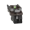 Schneider Electric Harmony Series Contact & Light Block, 24V AC/DC, White LED, SPST, Screw Terminal, 10A Current ZB4BW0B11