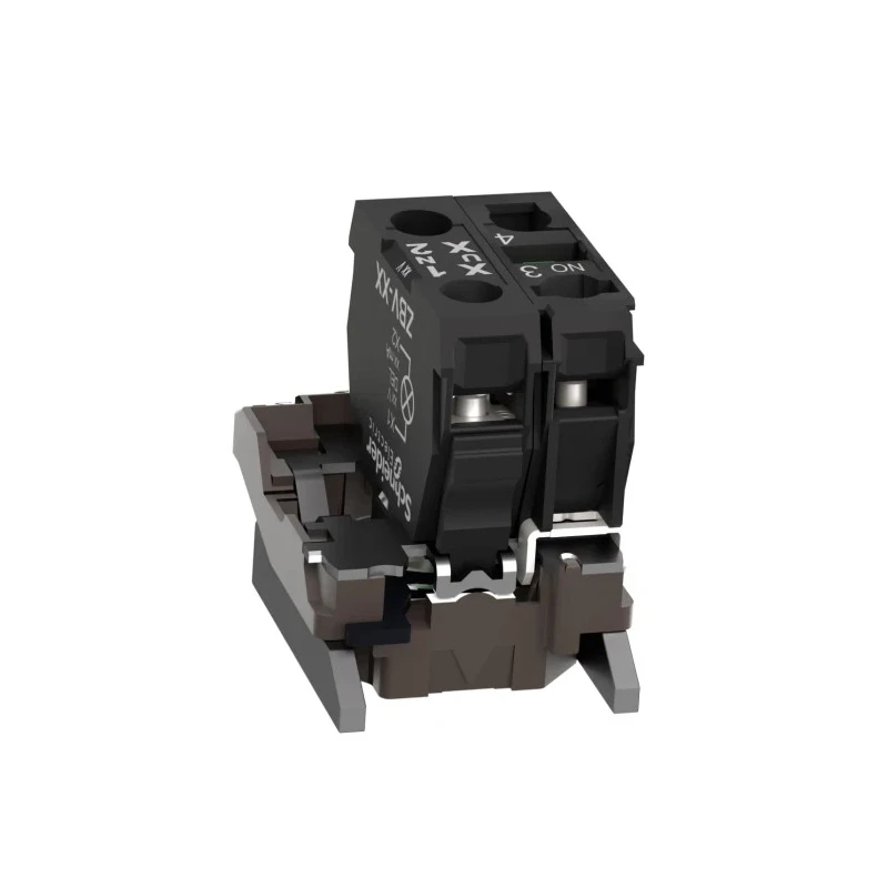 Schneider Electric Harmony Series Contact & Light Block, 24V AC/DC, White LED, SPST, Screw Terminal, 10A Current ZB4BW0B11