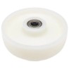 LAG White Polyamide Trolley Wheel, 600 kg Load Capacity, 200mm Diameter, 50mm Width, Ball Bearing Hub 4007 CC