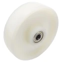 LAG White Polyamide Trolley Wheel, 600 kg Load Capacity, 200mm Diameter, 50mm Width, Ball Bearing Hub 4007 CC