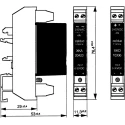 Celduc Celduc XK Solid State Interface Relay Control 30V, DIN Rail Screw XKD10120