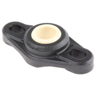 Igus Maintenance Free 4 Hole Spherical 2 Bolt Flange Bearing Unit, 950N-3000N Load, -30 to +80°C, EFOM-10