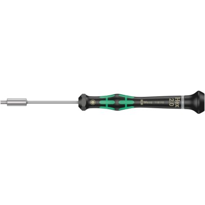 Wera Hexagon Nut Driver 2 mm Tip 60 mm Blade 157mm Overall 05118110001