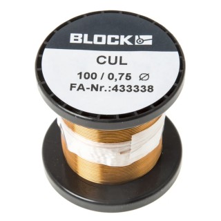 RS PRO Enamelled Copper Wire 0.4 mm² Cross Section 0.75 mm OD 20 m Reel CUL100/0.75