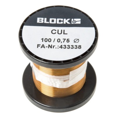 RS PRO Enamelled Copper Wire 0.4 mm² Cross Section 0.75 mm OD 20 m Reel CUL100/0.75