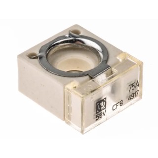 Littelfuse 75A White Grey Ceramic Car Fuse 58V DC CF8 Series 155.0892.5751