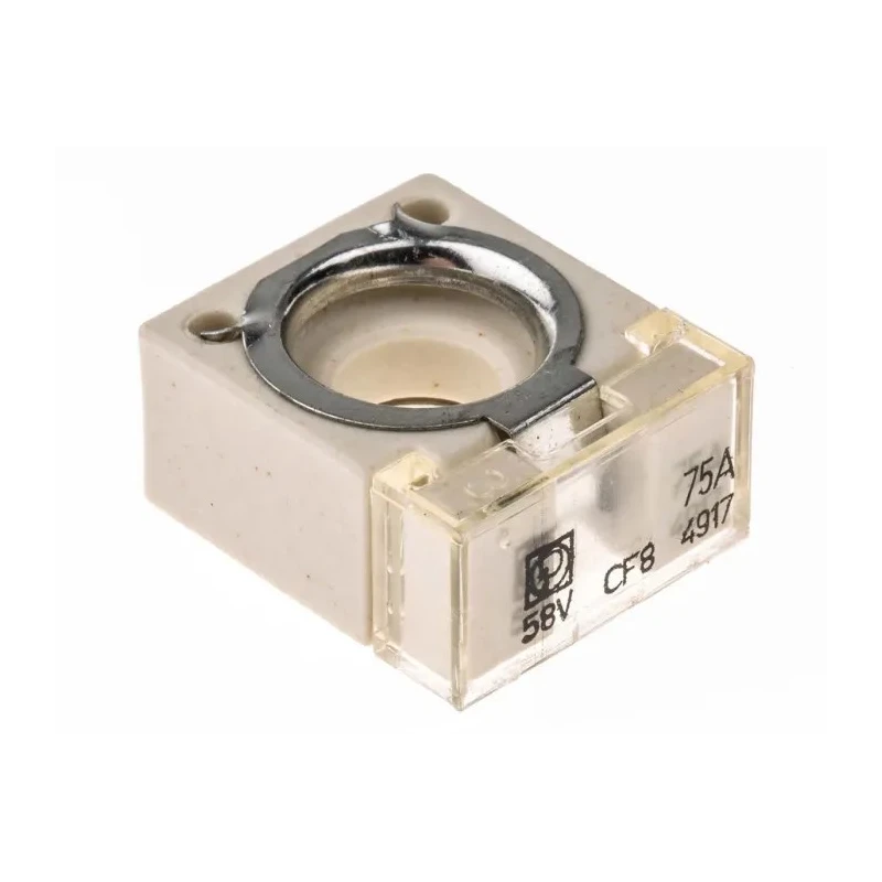 Littelfuse 75A White Grey Ceramic Car Fuse 58V DC CF8 Series 155.0892.5751