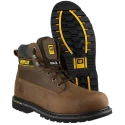 CAT Holton Brown Steel Toe Capped Men's Safety Boots Size UK 8 EU 42 P708025