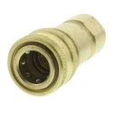 RS PRO Brass Hydraulic Quick Connect Coupling Female Thread G 1 Inch, Ball Lock, 105 bar BH8-60-BSPP