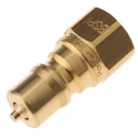 Parker Brass Hydraulic Quick Connect Coupling Female G 1/4 in, 1000 psi BH2-61-BSPP