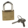 ABUS Weatherproof Keyed Steel and Brass Padlock, 6 mm Shackle Diameter, 21 mm Shackle Length, 40 mm Body XR0060 40