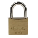 ABUS Weatherproof Keyed Steel and Brass Padlock, 6 mm Shackle Diameter, 21 mm Shackle Length, 40 mm Body XR0060 40