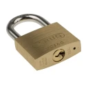 ABUS Weatherproof Keyed Steel and Brass Padlock, 6 mm Shackle Diameter, 21 mm Shackle Length, 40 mm Body XR0060 40