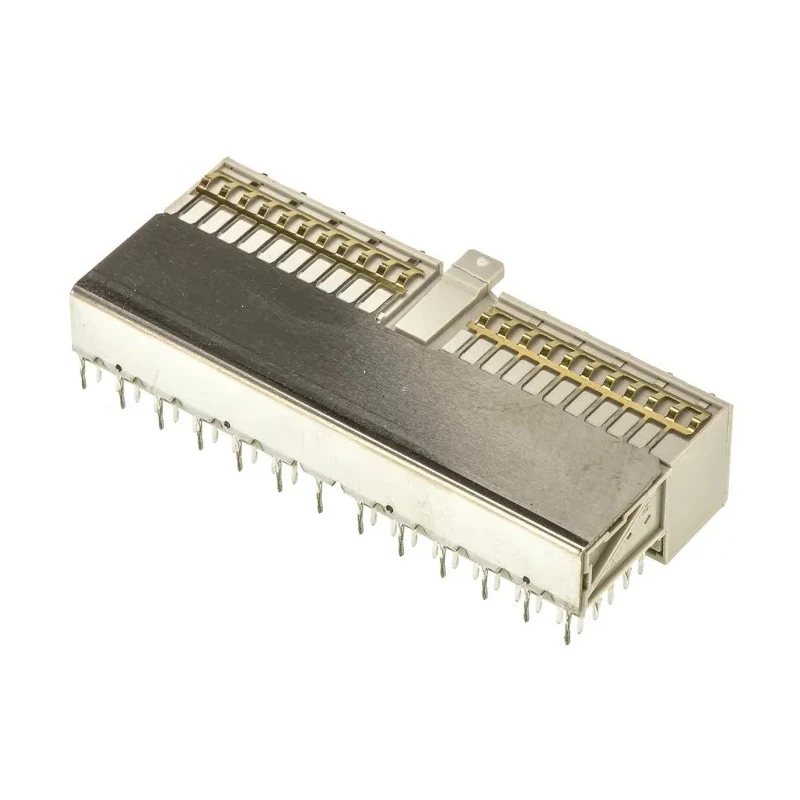 TE Connectivity Z-PACK HM 2 mm Pitch Hard Metric Type A Backplane Connector Right Angle Female 25 Column 5 Row 110 5352068-1