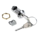 Euro-Locks a Lowe & Fletcher group Company Die Cast Slam Lock, 20 mm Panel-to-Tongue, Chrome Finish 5836002