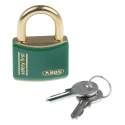 ABUS Keyed Brass Weatherproof Safety Padlock 40mm Body, 6 mm Shackle Diameter, 23 mm Shackle T84MB/40 VERT SAFETY FIRST