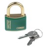 ABUS Keyed Brass Weatherproof Safety Padlock 40mm Body, 6 mm Shackle Diameter, 23 mm Shackle T84MB/40 VERT SAFETY FIRST
