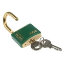 ABUS Keyed Brass Weatherproof Safety Padlock 40mm Body, 6 mm Shackle Diameter, 23 mm Shackle T84MB/40 VERT SAFETY FIRST