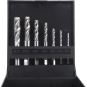 RS PRO 7 Piece HSS Spiral Flute Metric Tap Set M3 to M12 Thread Standard 340-6568
