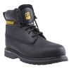 CAT Holton Black Steel Toe Capped Men's Safety Boots, Lace Up Closure, Heat Resistant Sole, Size UK 10 EU 44 P708026