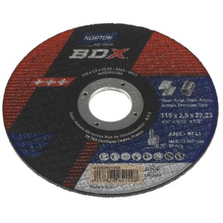 Norton Aluminium Oxide Abrasive Disc Cutting Disc 115 mm Coarse Grade P36 Grit 66252831454