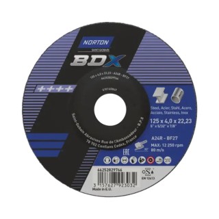 Norton Aluminium Oxide Abrasive Grinding Disc 115 mm Diameter P24 Grit 66252831408