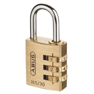 ABUS Steel and Brass Weatherproof Combination Padlock 5mm Shackle Diameter 30mm Body XR0165 30