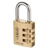 ABUS Steel and Brass Weatherproof Combination Padlock 5mm Shackle Diameter 30mm Body XR0165 30