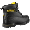 CAT Holton Black Steel Toe Capped Men's Safety Boots Size EU 42, UK 8, Lace Up Closure, Heat Resistant Sole P708026