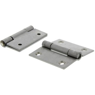 Pinet Stainless Steel Butt Hinge with Removable Pin Screw Fixing 60mm x 60mm x 2mm 330-8290