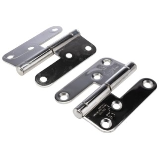 ROCA Electro Polished 316 Stainless Steel Vertical Lift Off Hinge Screw Fixing 98mm x 82mm x 2.5mm 93 13 16