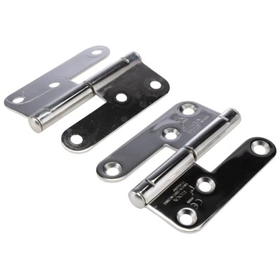 ROCA Electro Polished 316 Stainless Steel Vertical Lift Off Hinge Screw Fixing 98mm x 82mm x 2.5mm 93 13 16