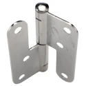 ROCA Electro Polished 316 Stainless Steel Vertical Lift Off Hinge Screw Fixing 98mm x 82mm x 2.5mm 93 13 16