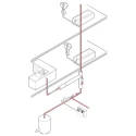Chemelex Trace Heating Connection Kit 47 mm x 240 mm x 64 mm, Operating Temperature -15 °C to 85 °C CE-02