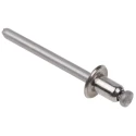 POP Stainless Steel Blind Rivet, 4.8 mm Diameter, 7.6 mm Length, Dome Head SSD62SSBS