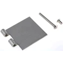 Pinet Heavy Duty Stainless Steel Butt Hinge Rivet Fixing 80mm x 80mm x 3mm 347-8456