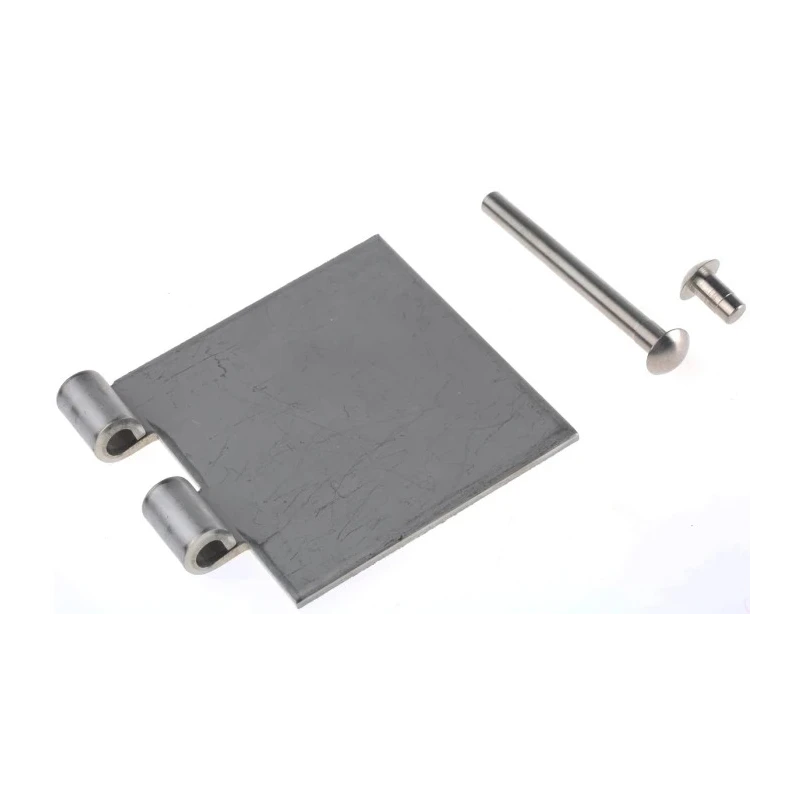 Pinet Heavy Duty Stainless Steel Butt Hinge Rivet Fixing 80mm x 80mm x 3mm 347-8456