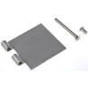 Pinet Heavy Duty Stainless Steel Butt Hinge Rivet Fixing 80mm x 80mm x 3mm 347-8456