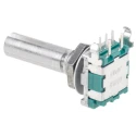 Alps Alpine 15 ppr Pulse Incremental Mechanical Rotary Encoder with 6 mm Slot Shaft, Quadrature, Through Hole EC11B152420G