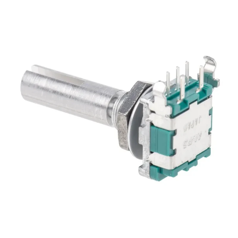 Alps Alpine 15 ppr Pulse Incremental Mechanical Rotary Encoder with 6 mm Slot Shaft, Quadrature, Through Hole EC11B152420G