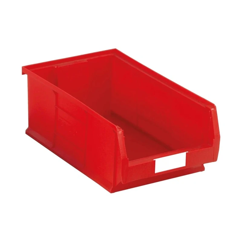 RS PRO Polypropylene Storage Bin, 510 mm x 315 mm x 200 mm, Red 350-5845